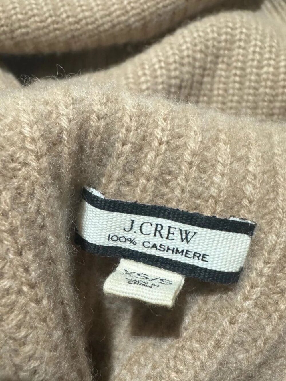 J. CREW Cashmere relaxed turtleneck sweater in stripe - Picture 8 of 8